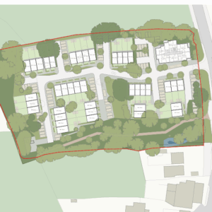 Hillside site plan